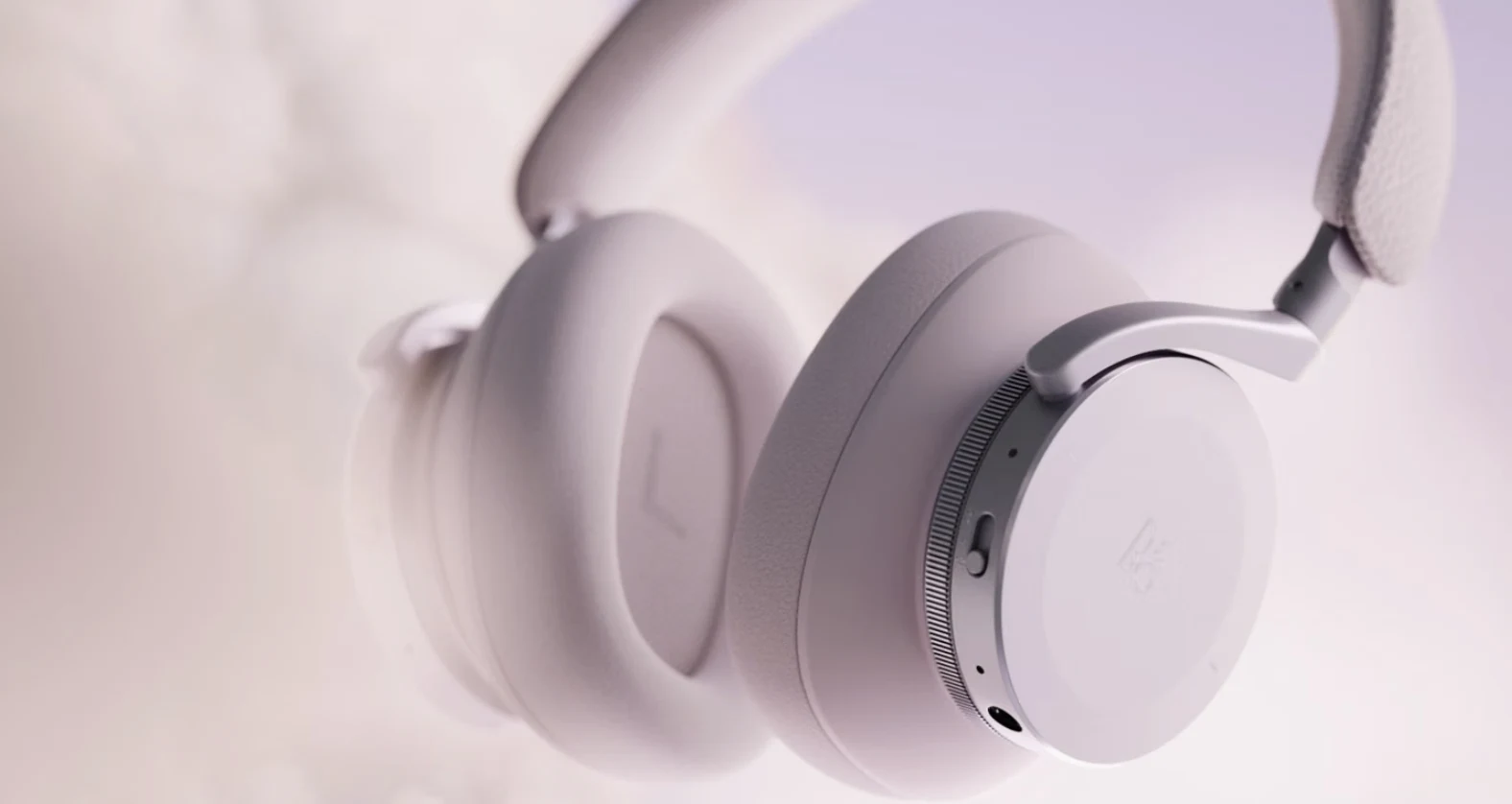 Headphones photographed in soft studio light